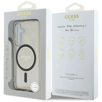 други,аксесоари,guess,samsung,galaxy,s25,phone,case,clear,(black)