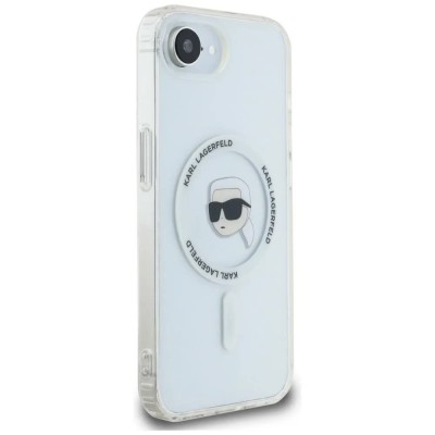 други,аксесоари,karl,lagerfeld,magsafe,iphone,16e,phone,case,clear,(white)