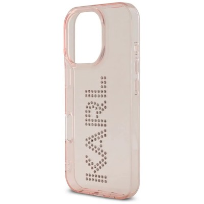 други,аксесоари,karl,lagerfeld,rhinestones,logo,iphone,16,pro,phone,case,pink,(pink)