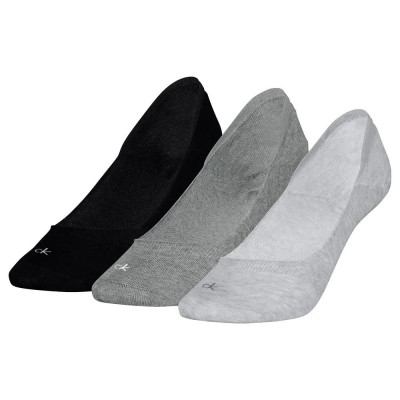 чорапи,дамски,чорапи,calvin,klein,701234371,no,show,socks,3,pairs,grey,melange,(black,grey)