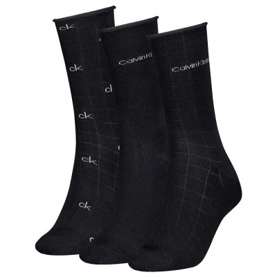 чорапи,дамски,чорапи,calvin,klein,701235368,socks,3,pairs,black