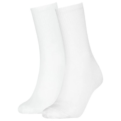 чорапи,дамски,чорапи,calvin,klein,701235379,crew,socks,2,pairs,light,grey,(white)