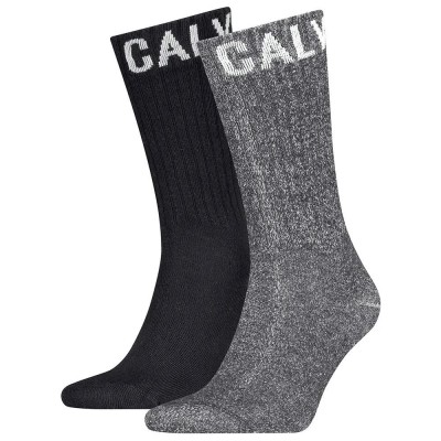 чорапи,мъжки,чорапи,calvin,klein,701235978,crew,socks,2,pairs,black,(black,grey)