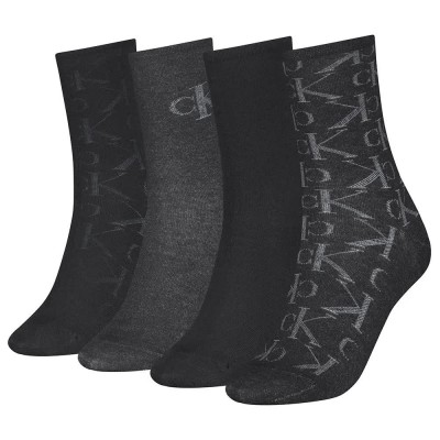 чорапи,дамски,чорапи,calvin,klein,holiday,socks,4,pairs,black