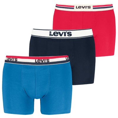 боксерки,мъжко,бельо,levi´s,®,icn,combi,brief,boxers,3,units,blue,red,(red,blue)