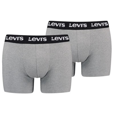боксерки,мъжко,бельо,levi´s,®,repeat,logo,brief,boxers,2,units,middle,grey,melange,(grey)