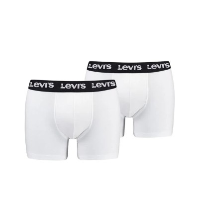 боксерки,мъжко,бельо,levi´s,®,repeat,logo,brief,boxers,2,units,white,black,(white)