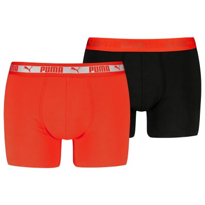 боксерки,мъжко,бельо,puma,701233664,boxers,2,units,fierce,red,black,(red,black)