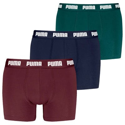 боксерки,мъжко,бельо,puma,everyday,boxers,3,units,burgundy,navy,green,(multicolor)