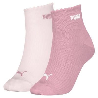 чорапи,дамски,чорапи,puma,scallop,edge,quarter,socks,2,pairs,pink,combo,(pink)