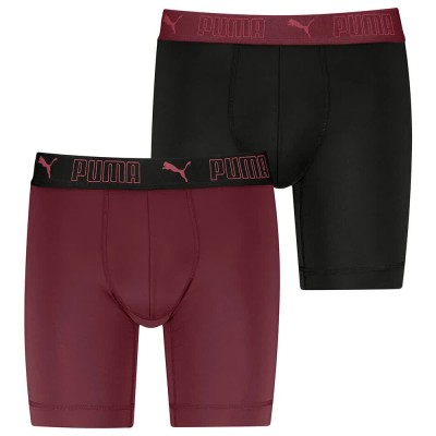 боксерки,мъжко,бельо,puma,sport,boxers,2,units,burgundy,(red,black)