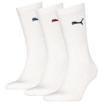 чорапи,мъжки,чорапи,puma,sport,socks,3,pairs,white,colored,logos,(white)