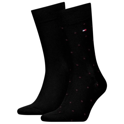 чорапи,мъжки,чорапи,tommy,hilfiger,701230780,socks,2,pairs,burgundy,(black)
