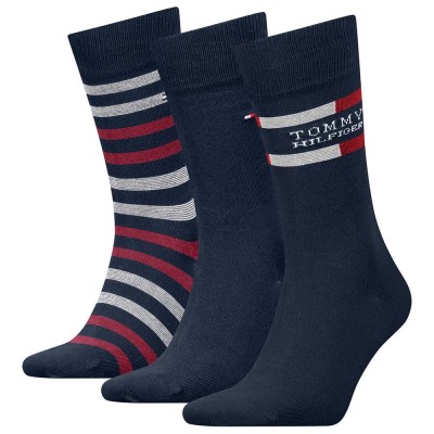 чорапи,мъжки,чорапи,tommy,hilfiger,701235376,socks,3,pairs,navy,(blue)