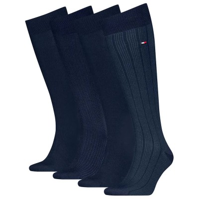 чорапи,мъжки,чорапи,tommy,hilfiger,701235378,long,socks,4,pairs,blue,(navy)