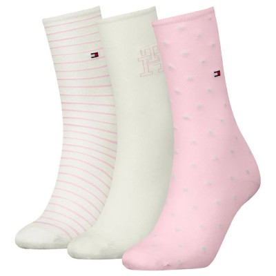 чорапи,дамски,чорапи,tommy,hilfiger,701236464,socks,3,pairs,pink,(multicolor)