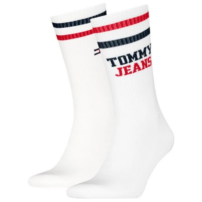 чорапи,мъжки,чорапи,tommy,hilfiger,701236466,crew,socks,2,pairs,white