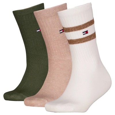 чорапи,детски,чорапи,tommy,hilfiger,701236330,crew,socks,3,pairs,multicolor,(camel)