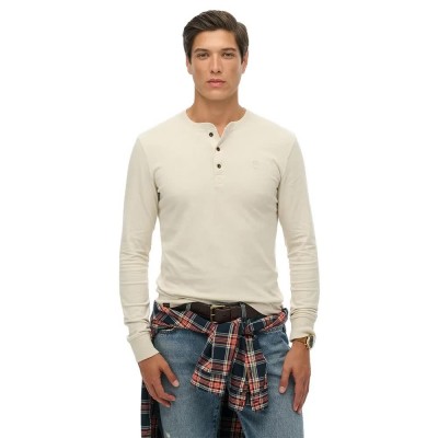 тениска,мъжки,тениски,дамски,тениски,superdry,classic,essential,grandad,long,sleeve,t,shirt,beige,(light,stone,beige)