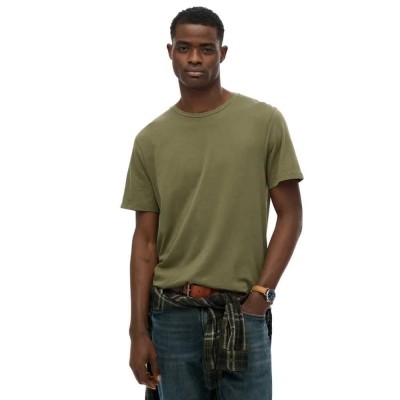 тениска,мъжки,тениски,superdry,classic,essential,short,sleeve,t,shirt,green,(dark,olive)