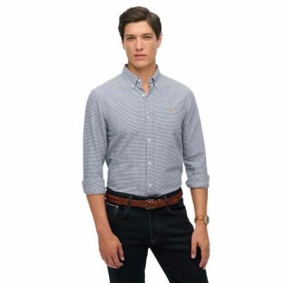 риза,с,дълъг,ръкав,мъжки,ризи,superdry,classic,oxford,long,sleeve,shirt,ocean,navy,gingham,(grey)