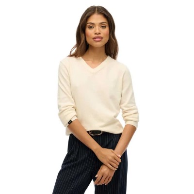 блуза,дамски,блузи,superdry,classic,sweatshirt,beige,(cream,marl)