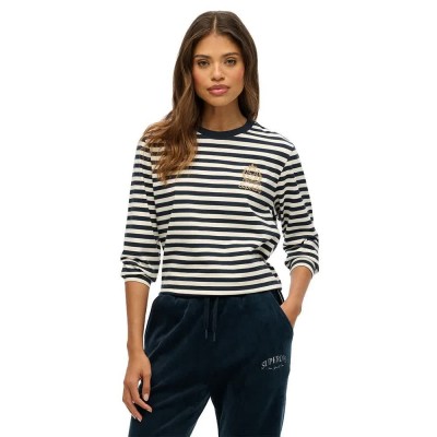 тениска,мъжки,тениски,дамски,тениски,superdry,country,club,stripe,long,sleeve,t,shirt,white,blue,(navy,stripe)