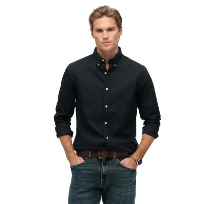 риза,с,дълъг,ръкав,мъжки,ризи,superdry,essentials,tailored,lite,long,sleeve,shirt,black,(black)