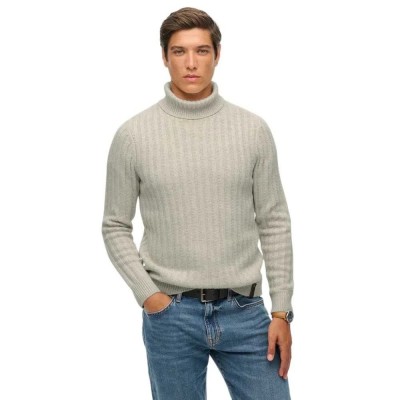 блуза,мъжки,пуловери,superdry,merchant,rib,high,neck,sweater,beige,(oatmeal,beige)