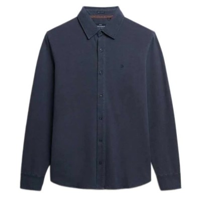 риза,с,дълъг,ръкав,мъжки,ризи,superdry,vintage,destroy,pique,long,sleeve,shirt,sailing,navy