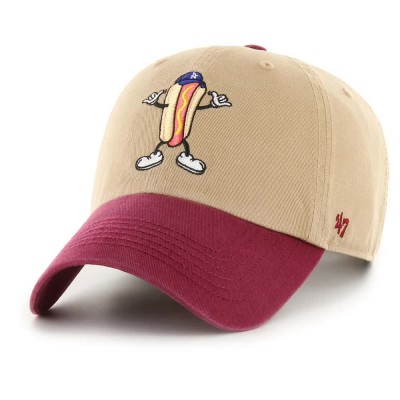 шапка,всички,шапки,47,mlb,los,angeles,dodgers,khaki,cartoon,icon,clean,up,cap,khaki,(beige)