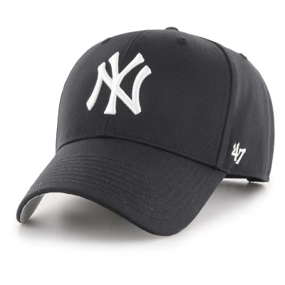юношеска,шапка,всички,шапки,47,mlb,new,york,yankees,raised,basic,mvp,junior,cap,black