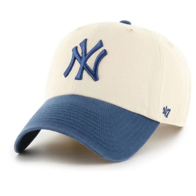 шапка,всички,шапки,47,mlb,new,york,yankees,two,tone,clean,up,w,no,loop,label,cap,natural