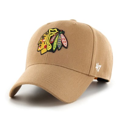 шапка,с,козирка,всички,шапки,47,nhl,chicago,blackhawks,mvp,snapback,cap,beige,(camel)