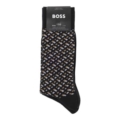 чорапи,мъжки,чорапи,boss,gift,monogram,10263510,socks,4,pairs,black,(black)