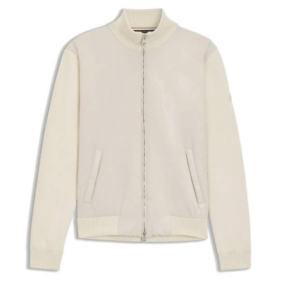 блуза,мъжки,пуловери,boss,ibaio,10272151,01,sweater,open,white,(beige)