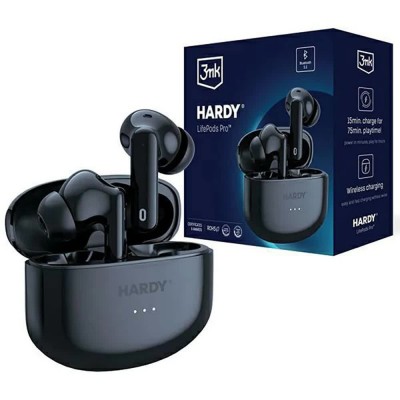 слушалки,слушалки,3mk,lifepods,wireless,earphones,black