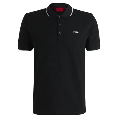 дамски,блузи,с,яка,мъжки,блузи,с,яка,hugo,dinoso,short,sleeve,polo,black,(black)