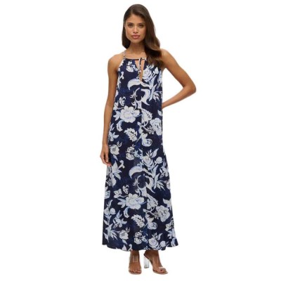 потник,дамски,поли,и,рокли,superdry,beach,cami,long,dress,chrissy,print,blue,(blue)