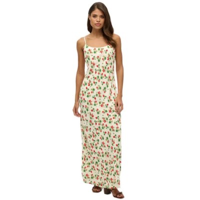 рокля,дамски,поли,и,рокли,superdry,bias,cut,maxi,slip,long,dress,strawberry,(beige)