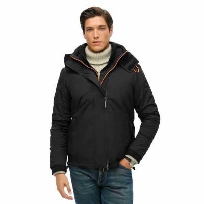 яке,мъжки,якета,superdry,pop,arctic,windcheater,jacket,black,fluro,orange,(black)