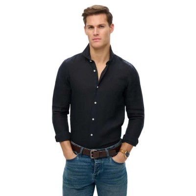 риза,с,дълъг,ръкав,дамски,ризи,мъжки,ризи,superdry,embroidered,vacation,linen,long,sleeve,shirt,black,(super,dark,navy)