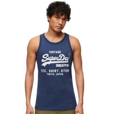 тениска,мъжки,тениски,дамски,тениски,superdry,vintage,logo,store,classic,sleeveless,t,shirt,blue,(supermarine,navy)