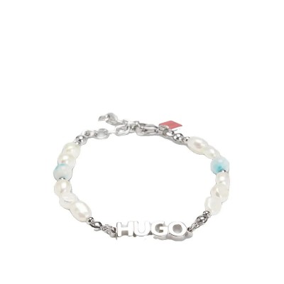 бижутерия,hugo,e,shellbeads,10270626,01,bracelet,silver,(blue)