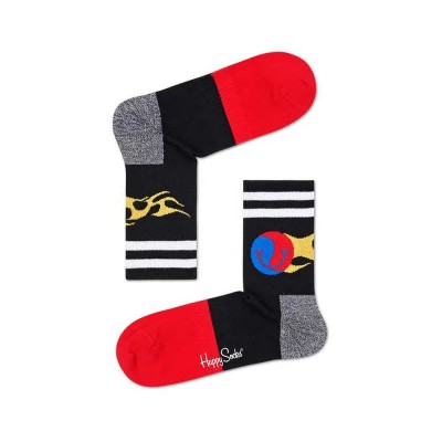 чорапи,мъжки,чорапи,happy,socks,3,4,athletic,flame,socks,long,socks,multicolor