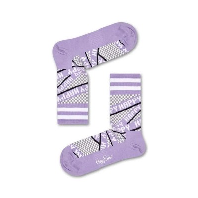 чорапи,мъжки,чорапи,happy,socks,athletic,ribbon,mid,high,long,socks,multicolor,(purple)