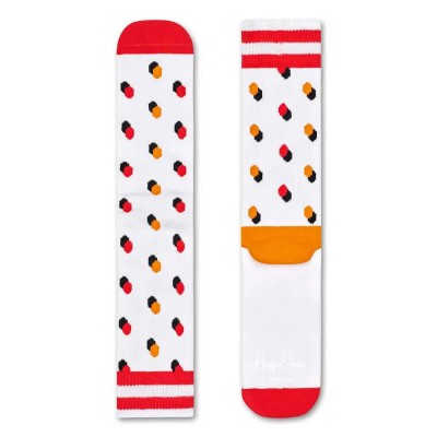 чорапи,мъжки,чорапи,happy,socks,athletic,shadow,dot,long,socks,multicolor,(white)