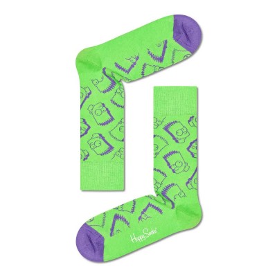 чорапи,мъжки,чорапи,happy,socks,bart,long,socks,multicolor,(green)
