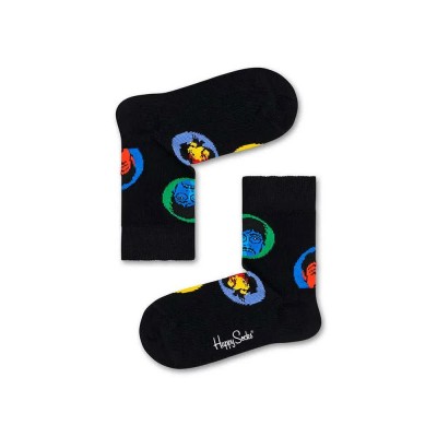чорапи,детски,чорапи,happy,socks,beatles,bright,spot,socks,multicolor,(black)