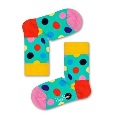 чорапи,детски,чорапи,happy,socks,big,blue,dot,socks,multicolor,(blue)